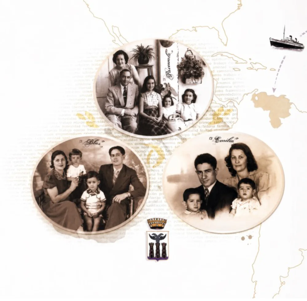 Retratos de la familia fundadora de Capri
